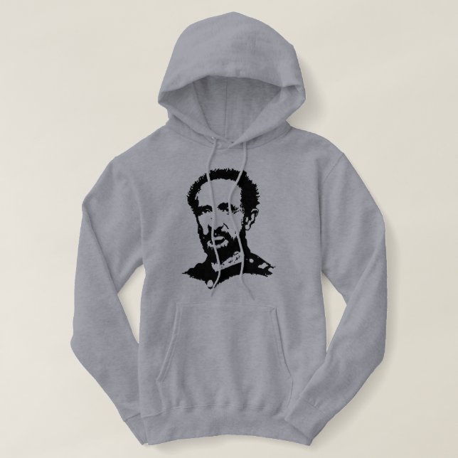 Sudadera Haile Selassie Rastafari Hoodie - Jah Messiah - (Diseño del anverso)