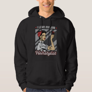 Sudadera Hair Stylist Barber Hairdresser Scissors Hair Rega