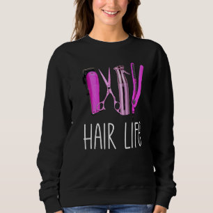 Sudadera Hairstylist Hair Salon Job Scissors Shears Life Sc