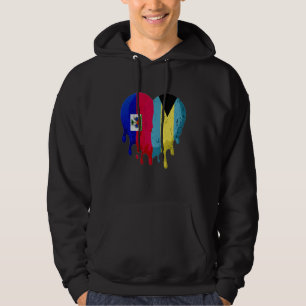 Sudadera Haiti Bahamas Bandera Corazón Ciudadano Crece Patr