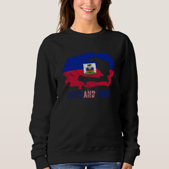 Sudadera Haiti Haitian Flag Day Proud Love Ayiti Country (Anverso)