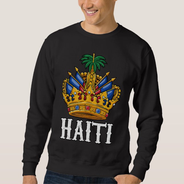 Sudadera Haiti Haitian Flag Day Proud Prince Boy Ayiti Kid  (Anverso)