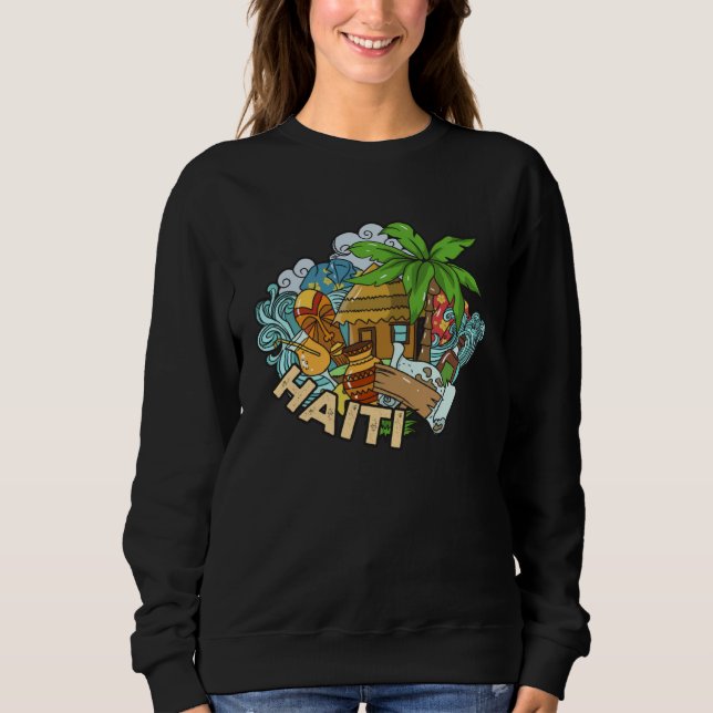 Sudadera Haiti Haitian Flag Day Proud Strong Ayiti Pride  2 (Anverso)