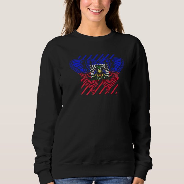Sudadera Haití Mariposa Haitiana  2 (Anverso)