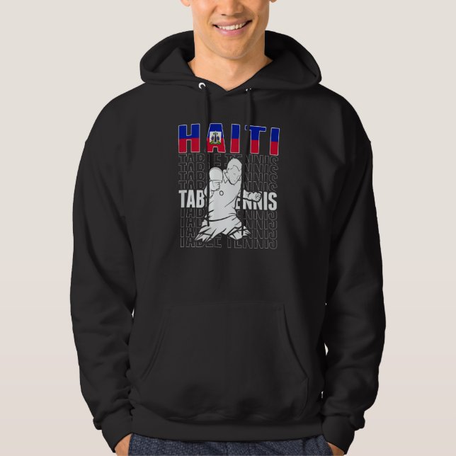 Sudadera Haiti Table Tennis     Support Haitian Ping Pong T (Anverso)