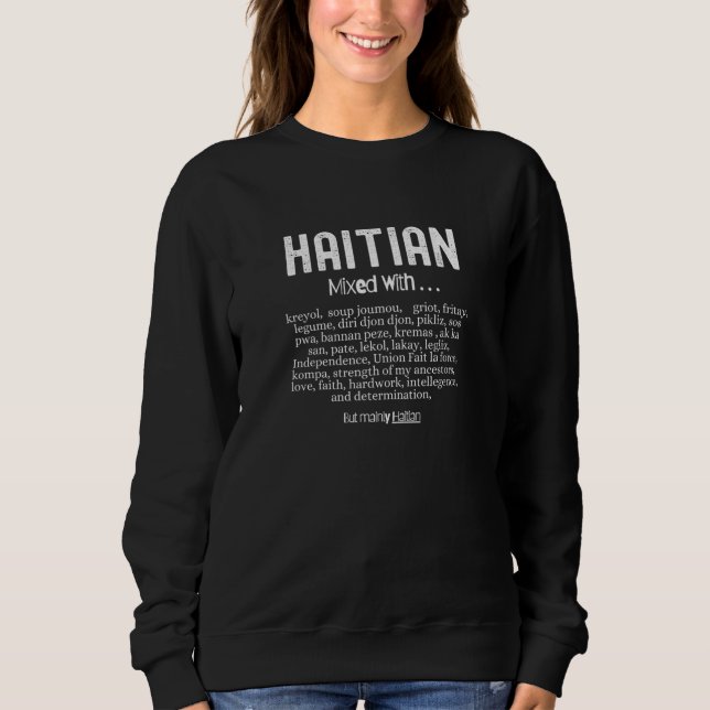 Sudadera Haitian Mixed With (Anverso)