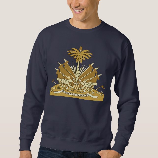 Sudadera Haitiano - escudo de armas Sweatshirt (Anverso)