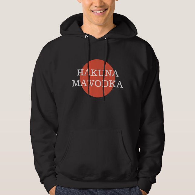Sudadera Hakuna Mamá 'Vodka Funny bebe filosofía' (Anverso)