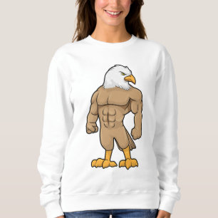 Sudadera Halcón como Bodybuilder con paquete de seis