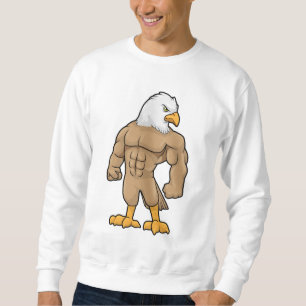Sudadera Halcón como Bodybuilder con paquete de seis