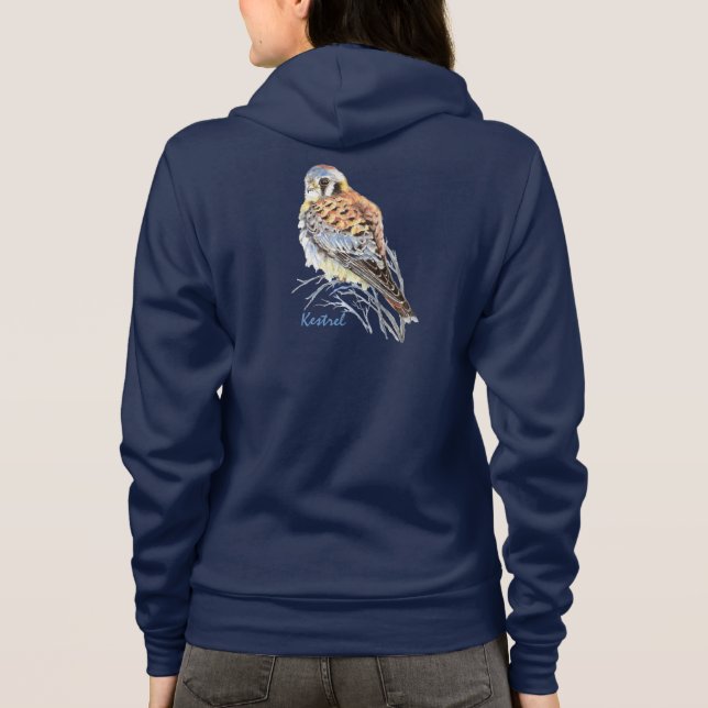 Sudadera Halcón de aves acuáticas de Cernera Americana Falc (Reverso)