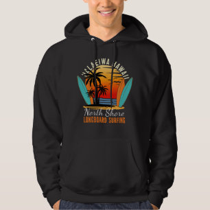 Sudadera Haleiwa Hawaii North Shore Longboard Surfing