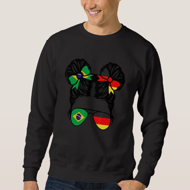 Sudadera Half Brazilian Half German Girl Brazil Kids (Anverso)