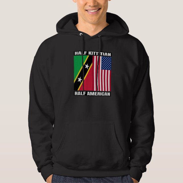 Sudadera Half Kittitian American Saint Kitts and Nevis Heri (Anverso)