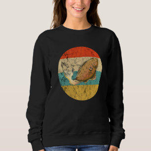 Sudadera Halibut Retro Vintage Halibut Pescado de Halibut