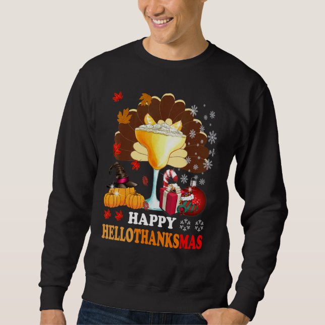 Sudadera Hallothan de los Navidades del Día de Acción de Gr (Anverso)