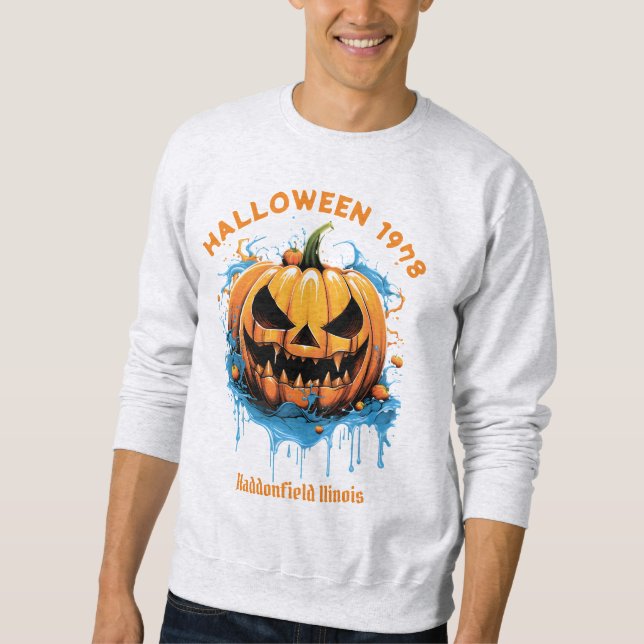 Sudadera Halloween 1978 Festividad Spooky Pumpkin Haddonfie (Anverso)