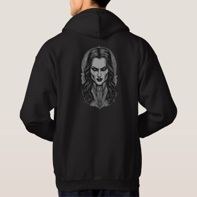 Sudadera Halloween 3 vampiros, aterradores, aterradores vam (Reverso)