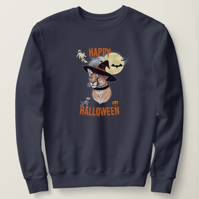 Sudadera halloween animals (Anverso del diseño)