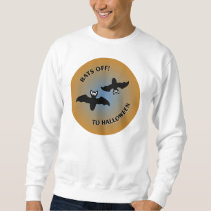 Sudadera Halloween Bats Naranja Azul