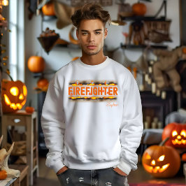 Sudadera Halloween bomberos con nombre
