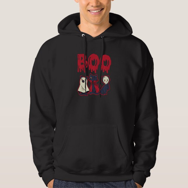 Sudadera Halloween Boo Cats Halloween (Anverso)