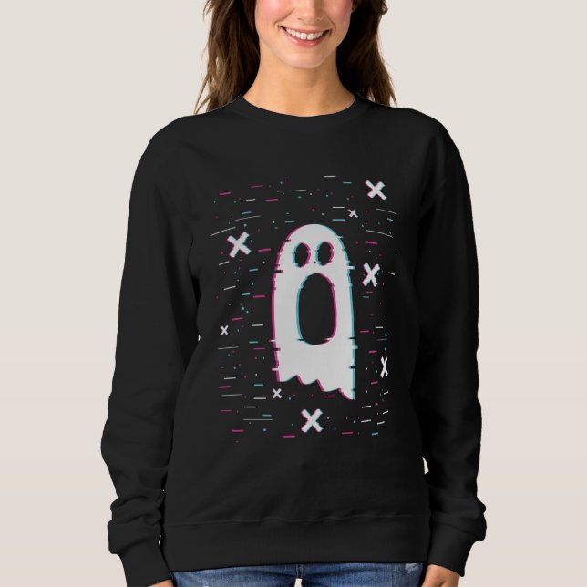 Sudadera Halloween Boo Ghost Glitch (Anverso)