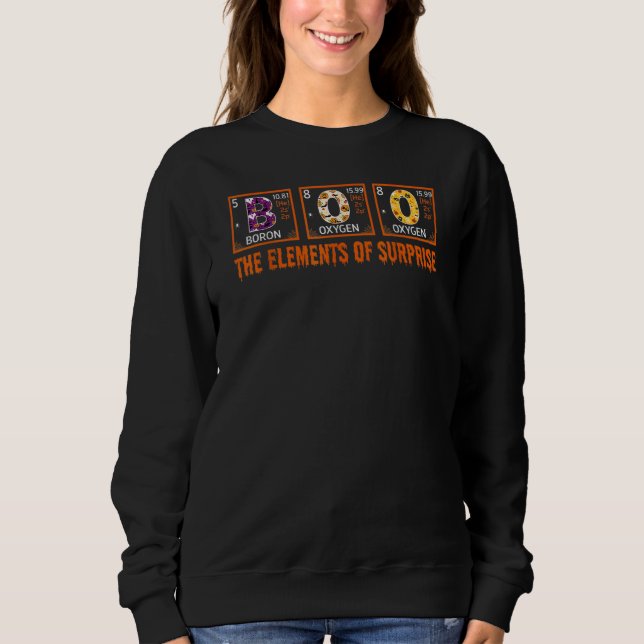 Sudadera Halloween BOO Primary Elements Of Surprise Science (Anverso)