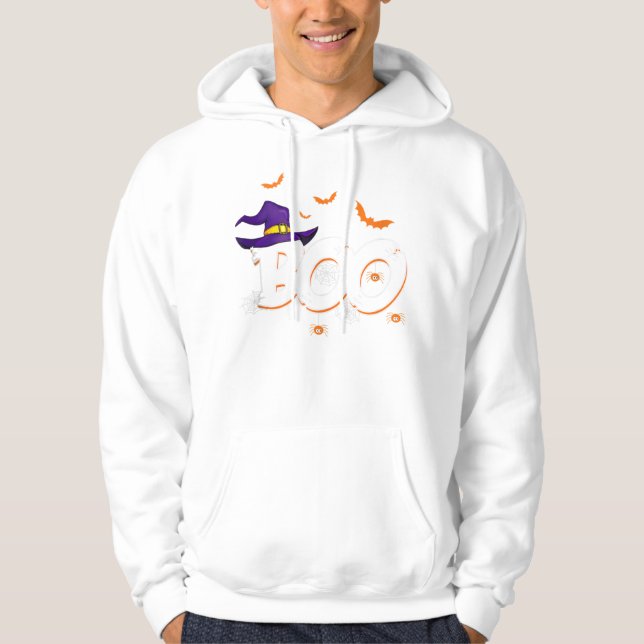 Sudadera Halloween Boo Regalo Bruja Gorra Spider Trick o Tr (Anverso)