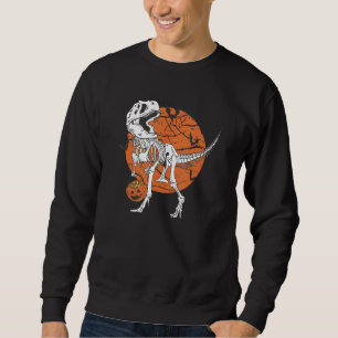 Sudadera Halloween Boys Dinosaur Skeleton T Rex Scary Pumpk