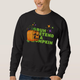 Sudadera Halloween BRUH PRETENDE QUE SOY UNA CAÍDA DE Purpu