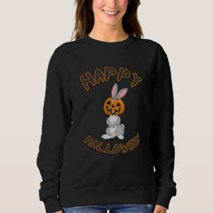 Sudadera Halloween Bunny Rabbit Pumpkin Horror Idea de Rega