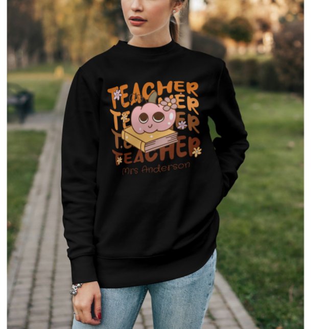 Sudadera Halloween - Calabaza del profesor retro personaliz (Subido por el creador)