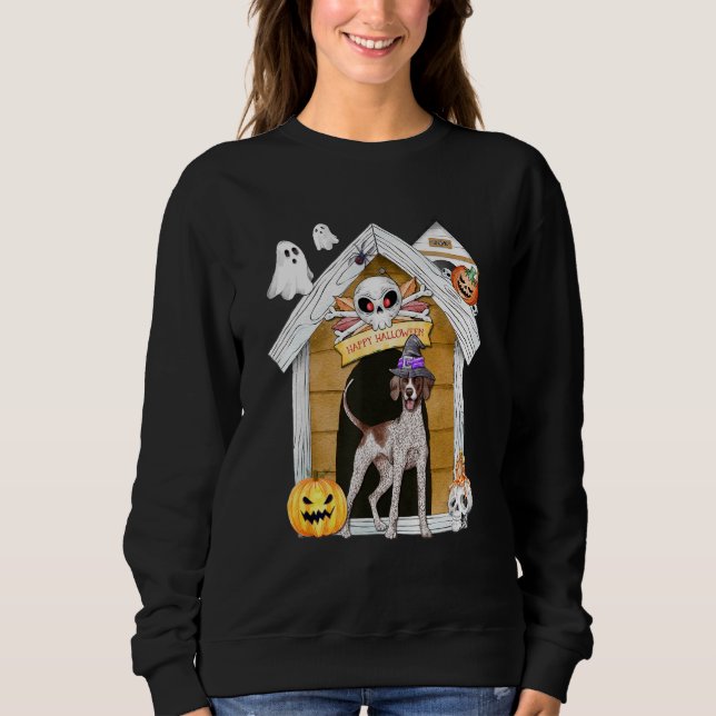 Sudadera Halloween Casa de la bruja de caza de punteros ing (Anverso)
