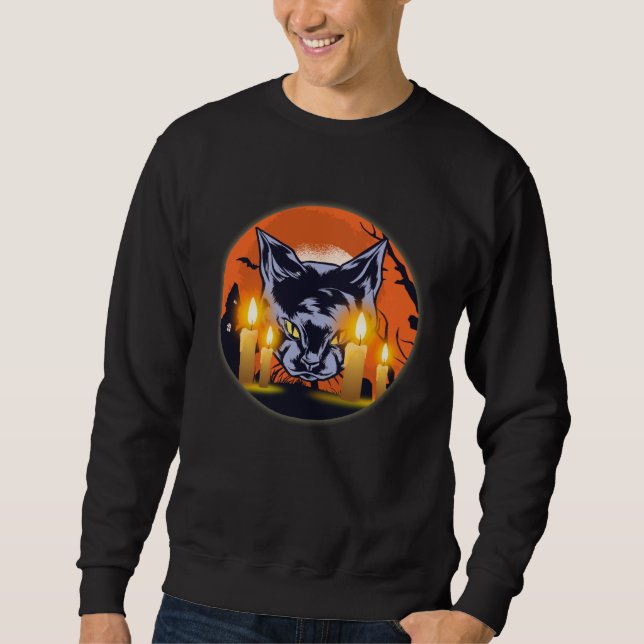 Sudadera Halloween Cat I Witch Hour I Scary Cat (Anverso)