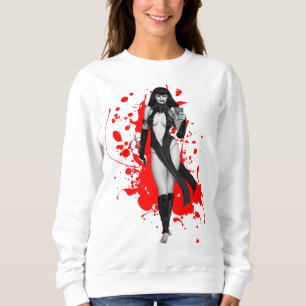 Sudadera Halloween Cojín decorativo Gótico Lady Vampire