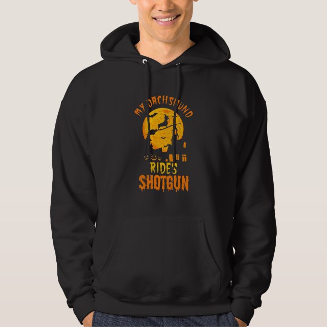 Sudadera Halloween con mi Dachshund (Anverso)
