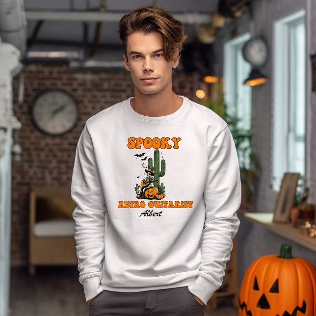 Sudadera Halloween con nombre personalizado retro guitarian (Subido por el creador)