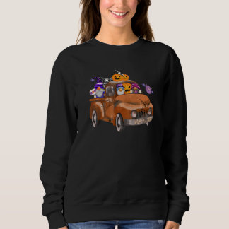 Sudadera Halloween Costume Spooky Pumpkins Gnomes Driving P
