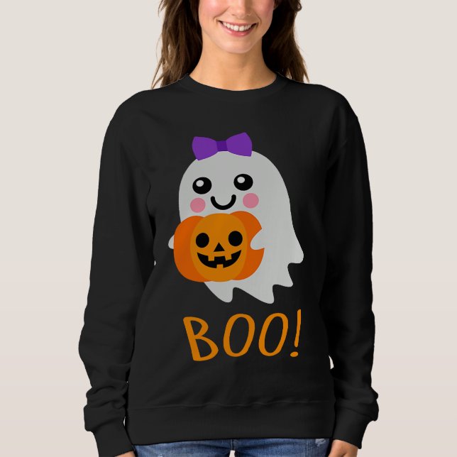 Sudadera Halloween Costume  Sweet Ghost Jack o Lantern (Anverso)