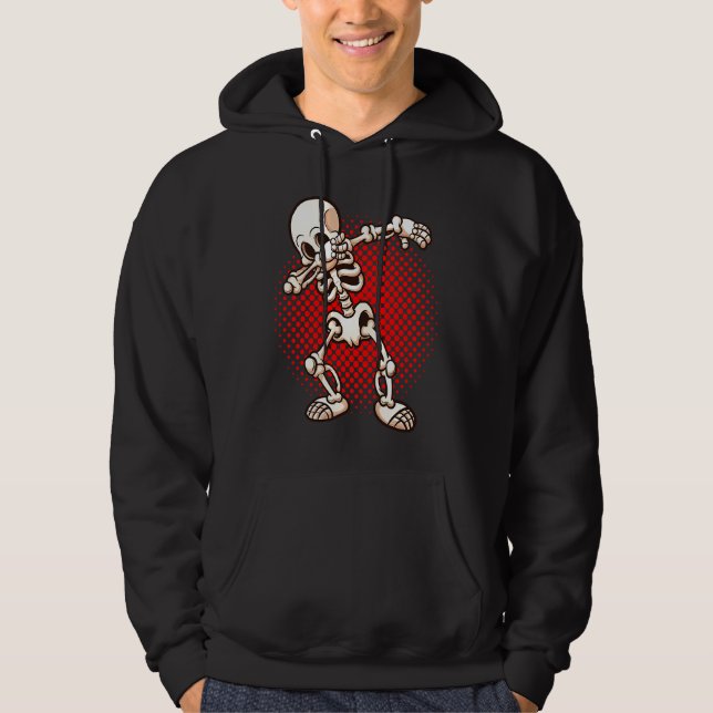 Sudadera Halloween Dabbing Skeleton Dab Undead Easy Costume (Anverso)
