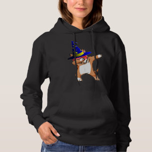 Sudadera Halloween Dabbing Wizard Pitbull Puppy Dog WWW H