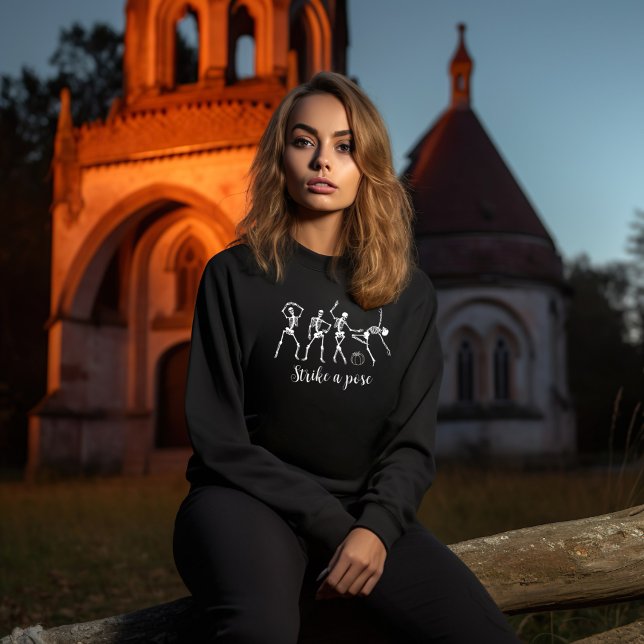 Sudadera Halloween Dancing Skeleton Personalizar Funny Text (Subido por el creador)