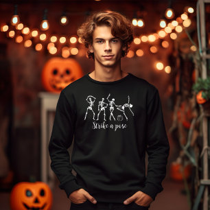 Sudadera Halloween Dancing Skeleton Strike A Pose Funny