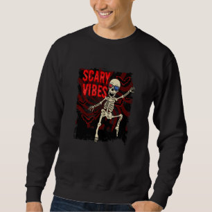 Sudadera Halloween Dancing Skull Scary Vibes Spooky