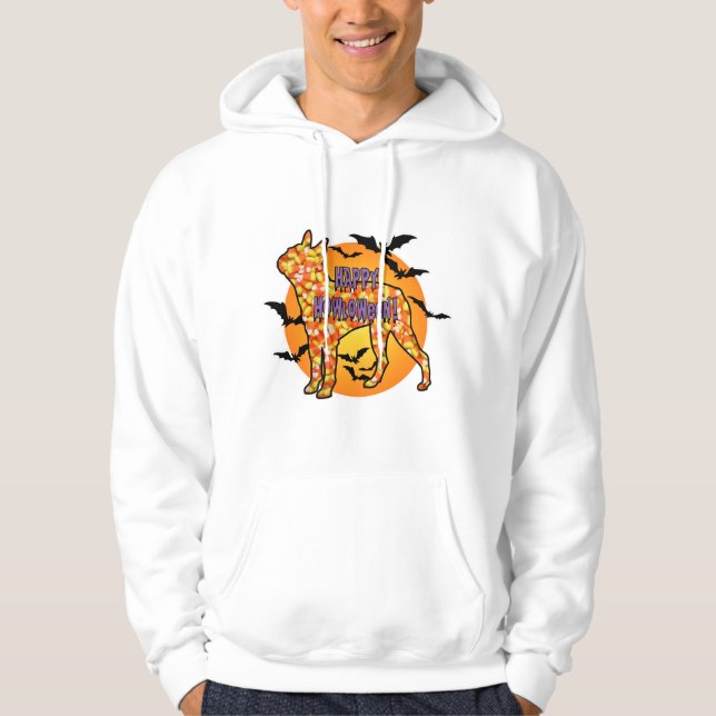Sudadera Halloween de Boston Terrier (Anverso)