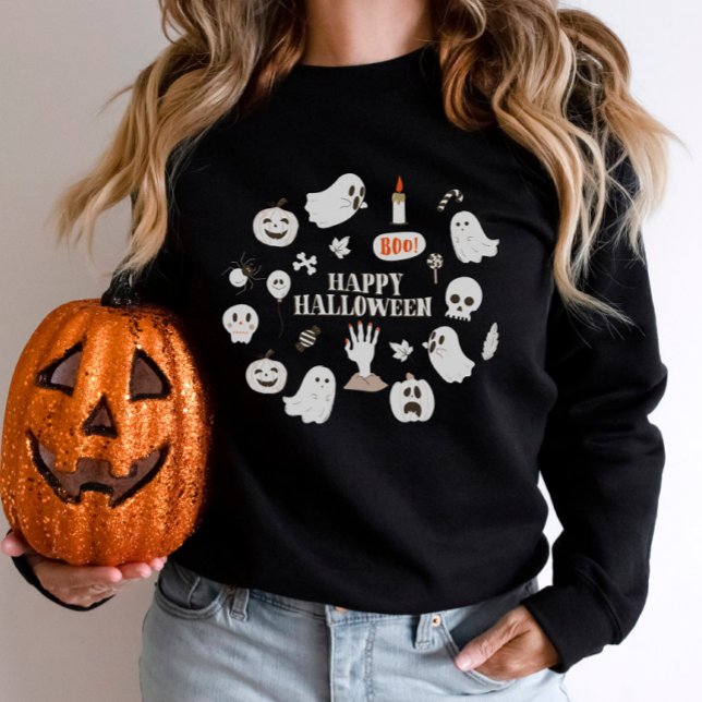 Sudadera Halloween de calabaza de temporada de bromista (Subido por el creador)