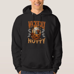 Sudadera Halloween de la ardilla de la calabaza nublada 1