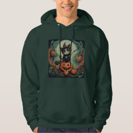 Sudadera Halloween de la bruja caprichosa y la calabaza