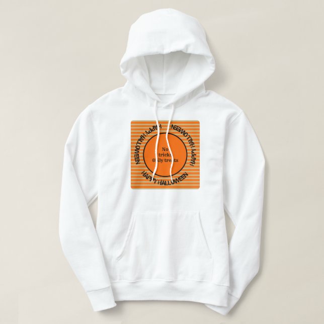 Sudadera Halloween de la temporada espeluznante naranja Bla (Diseño del anverso)